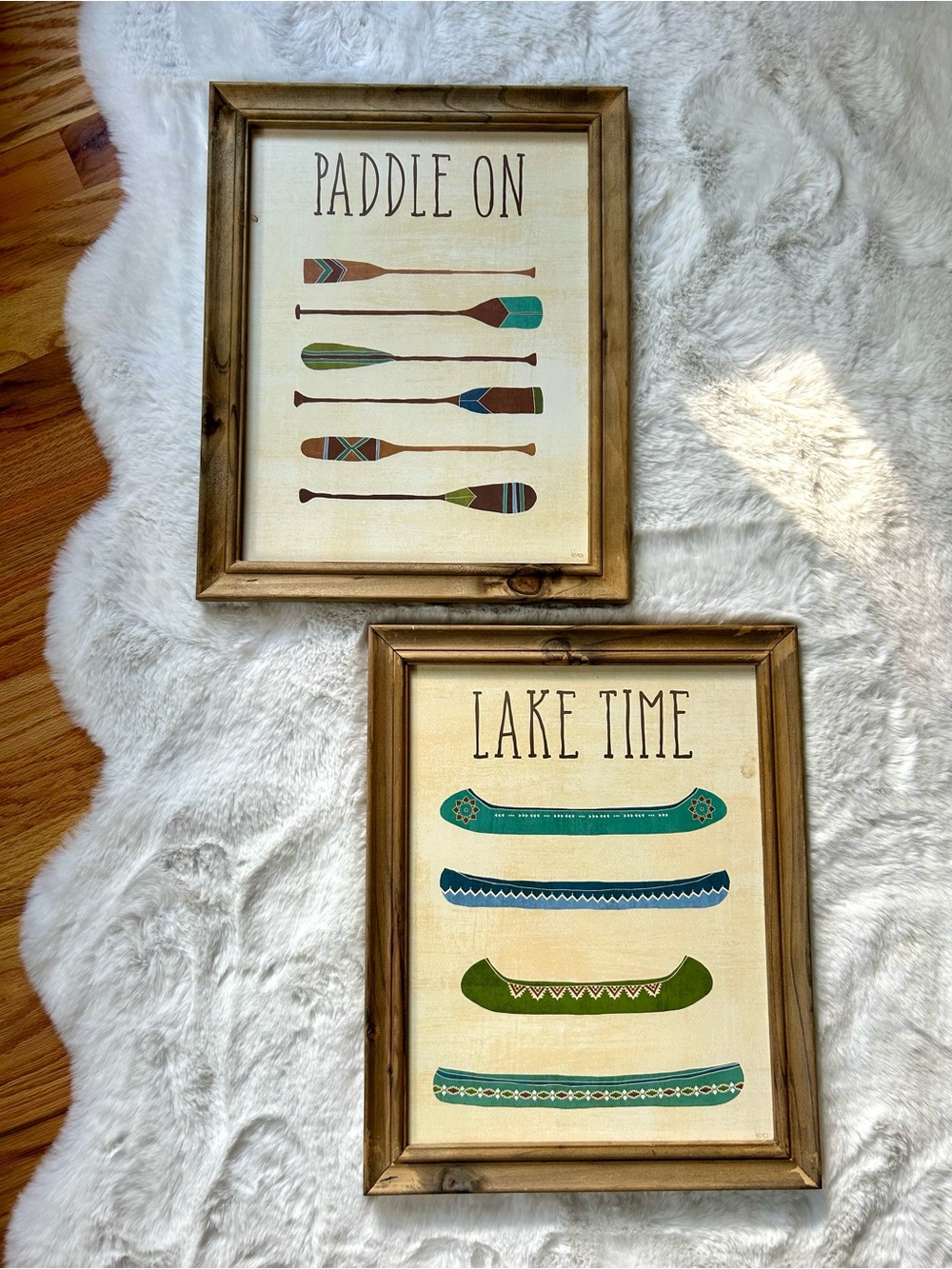 Hobby Lobby Paddle On Lake Time Wall Art Set